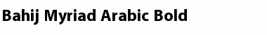 Bahij Myriad Arabic Bold Font