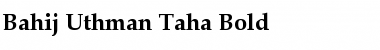Bahij Uthman Taha Bold Font