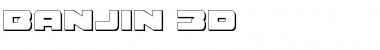 Banjin 3D Regular Font