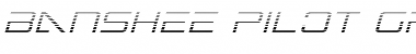 Banshee Pilot Gradient Italic Italic Font