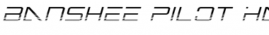 Banshee Pilot Halftone Italic Font