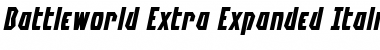 Battleworld Extra-Expanded Italic Font