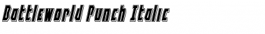 Battleworld Punch Italic Italic Font