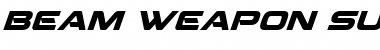 Download Beam Weapon Super-Italic Font