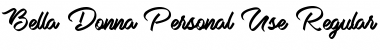 Download Bella Donna Personal Use Font