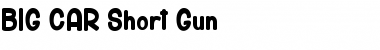 BIG CAR Short Gun Font
