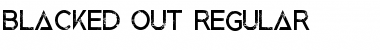 Blacked Out Font