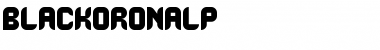 BlackoronAlp Regular Font