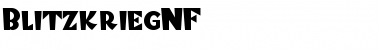 Blitzkrieg NF Font
