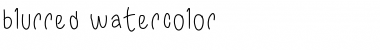 blurred watercolor Font