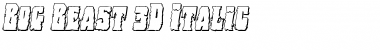 Bog Beast 3D Italic Font