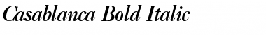 Casablanca Bold Italic Font