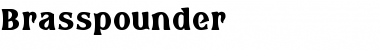 Brasspounder Regular Font