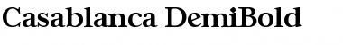 Casablanca-DemiBold Regular Font