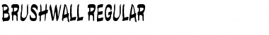 brushwall regular Regular Font