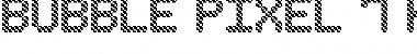 Bubble Pixel-7 Hatch Font