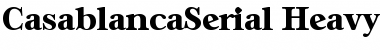 CasablancaSerial-Heavy Regular Font