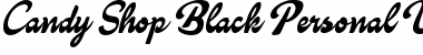 Candy Shop Black Personal Use Font