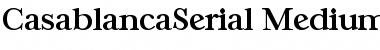 CasablancaSerial-Medium Regular Font