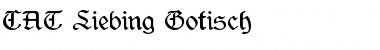 CAT Liebing Gotisch Regular Font