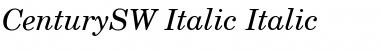 CenturySW-Italic Italic Font