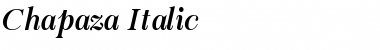 Chapaza Italic Italic Font