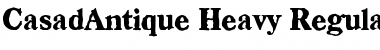 CasadAntique-Heavy Font