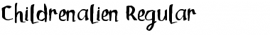 Childrenalien Regular Font