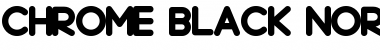 Chrome Black Font