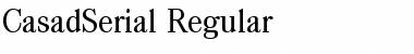 CasadSerial Regular Font