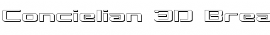 Concielian Break 3D Regular Font