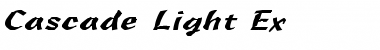 Cascade-Light Ex Regular Font