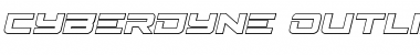Cyberdyne Outline Italic Font