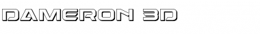 Dameron 3D Font