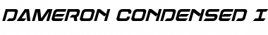 Dameron Condensed Italic Condensed Italic Font