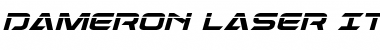 Dameron Laser Italic Font