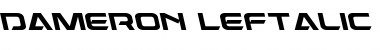 Dameron Leftalic Italic Font