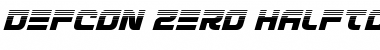 Defcon Zero Halftone Italic Font