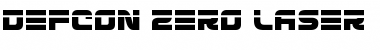 Defcon Zero Laser Font
