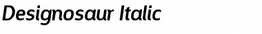 Designosaur Italic Font