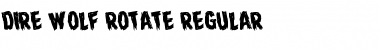 Dire Wolf Rotate Font