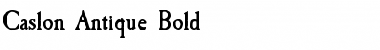 Caslon Antique Bold Font