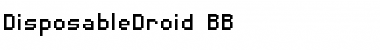 DisposableDroid BB Font