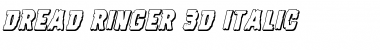 Dread Ringer 3D Italic Font