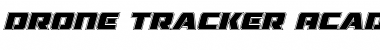 Drone Tracker Academy Italic Font
