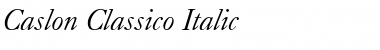 Caslon Classico Italic