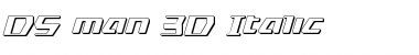 DS man 3D Italic Font