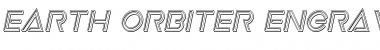 Earth Orbiter Engraved Italic Font