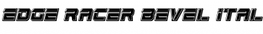 Edge Racer Bevel Italic Font