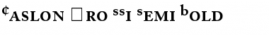 Caslon Pro SSi Semi Bold Font